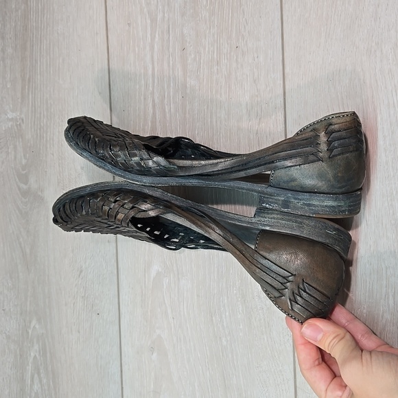 Frye Women Leather 73216 Loafer boho slip on shoes sz 8B - Picture 7 of 10